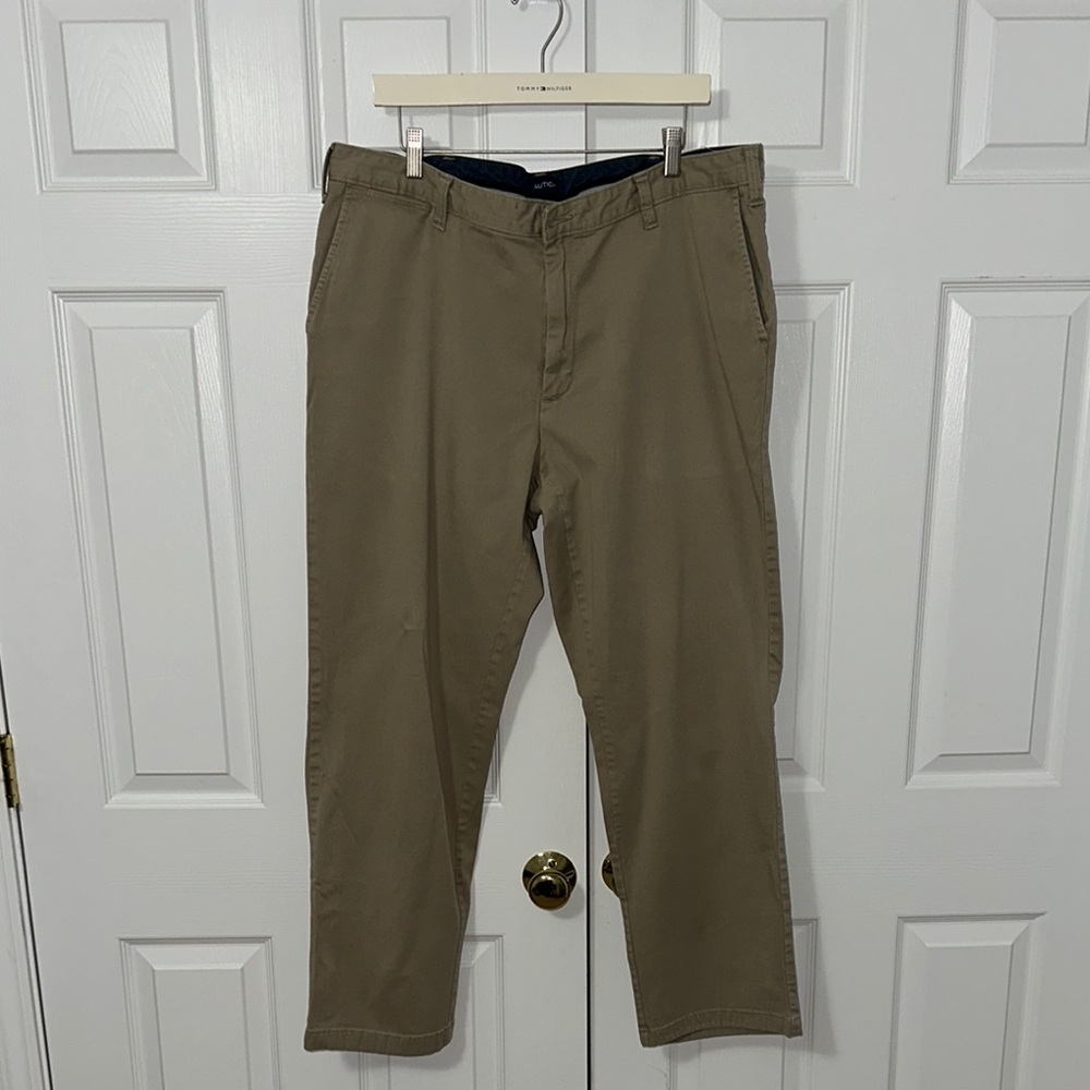 Nautica Dark Khaki Casual Pants